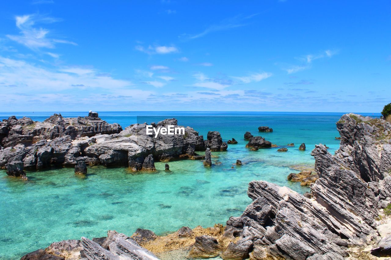 PANORAMIC VIEW OF SEA AGAINST SKY