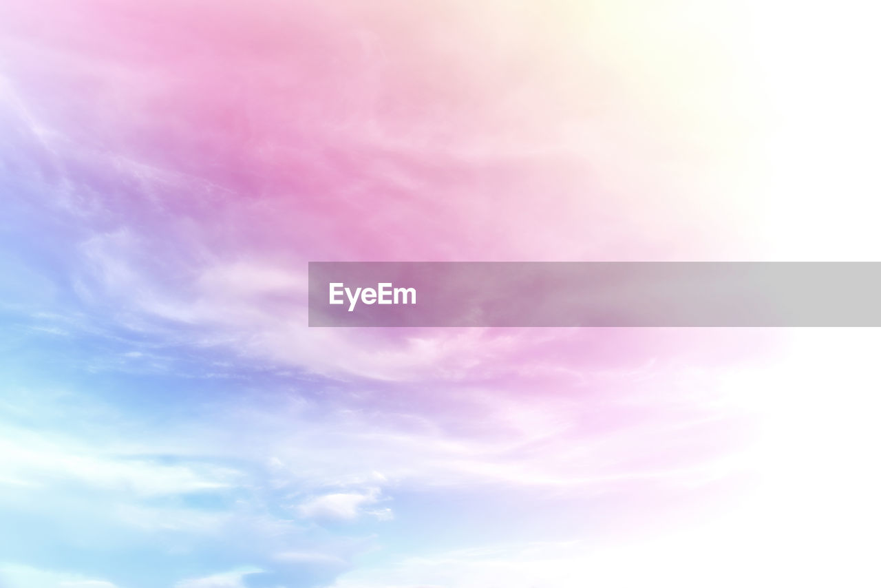 LOW ANGLE VIEW OF PINK CLOUDS IN SKY