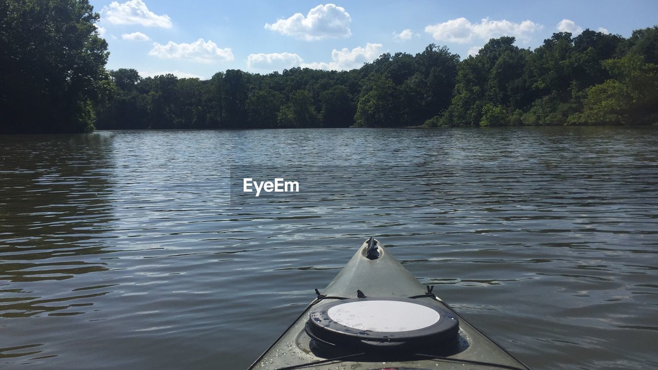 Boats in lake