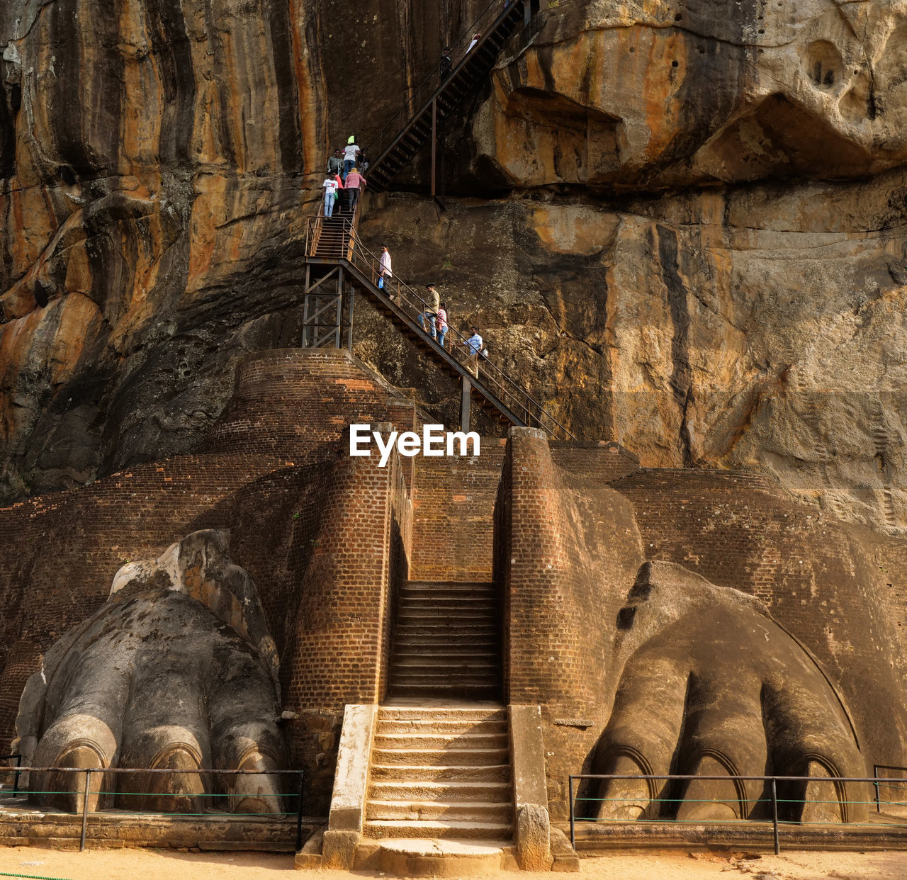 STAIRCASE WITH ROCK FORMATION