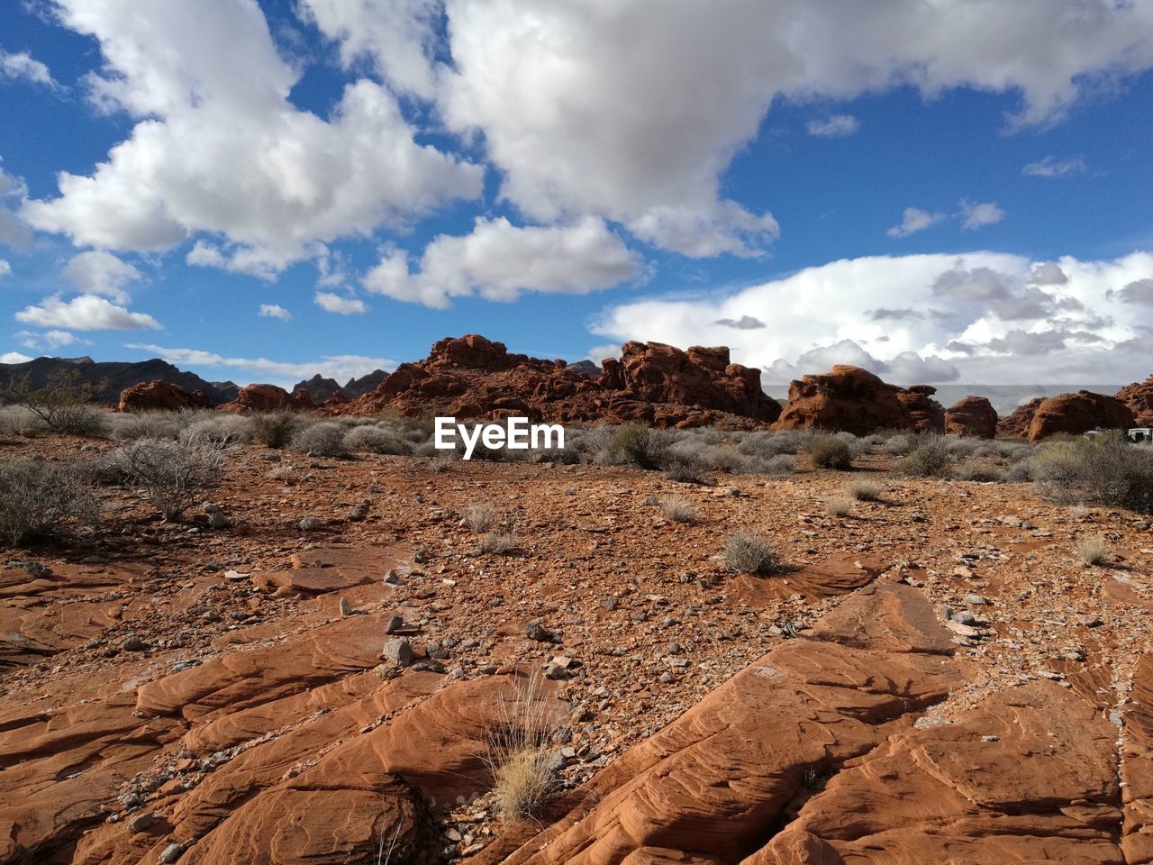 Rock formations in desert