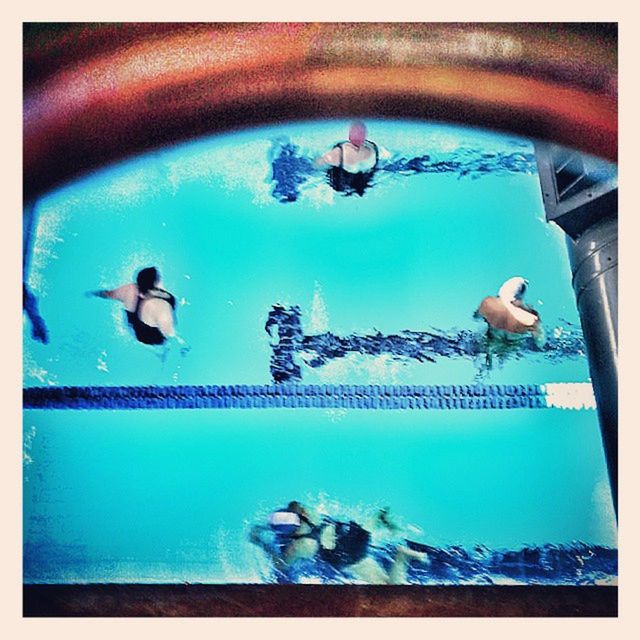 WOMAN SWIMMING POOL