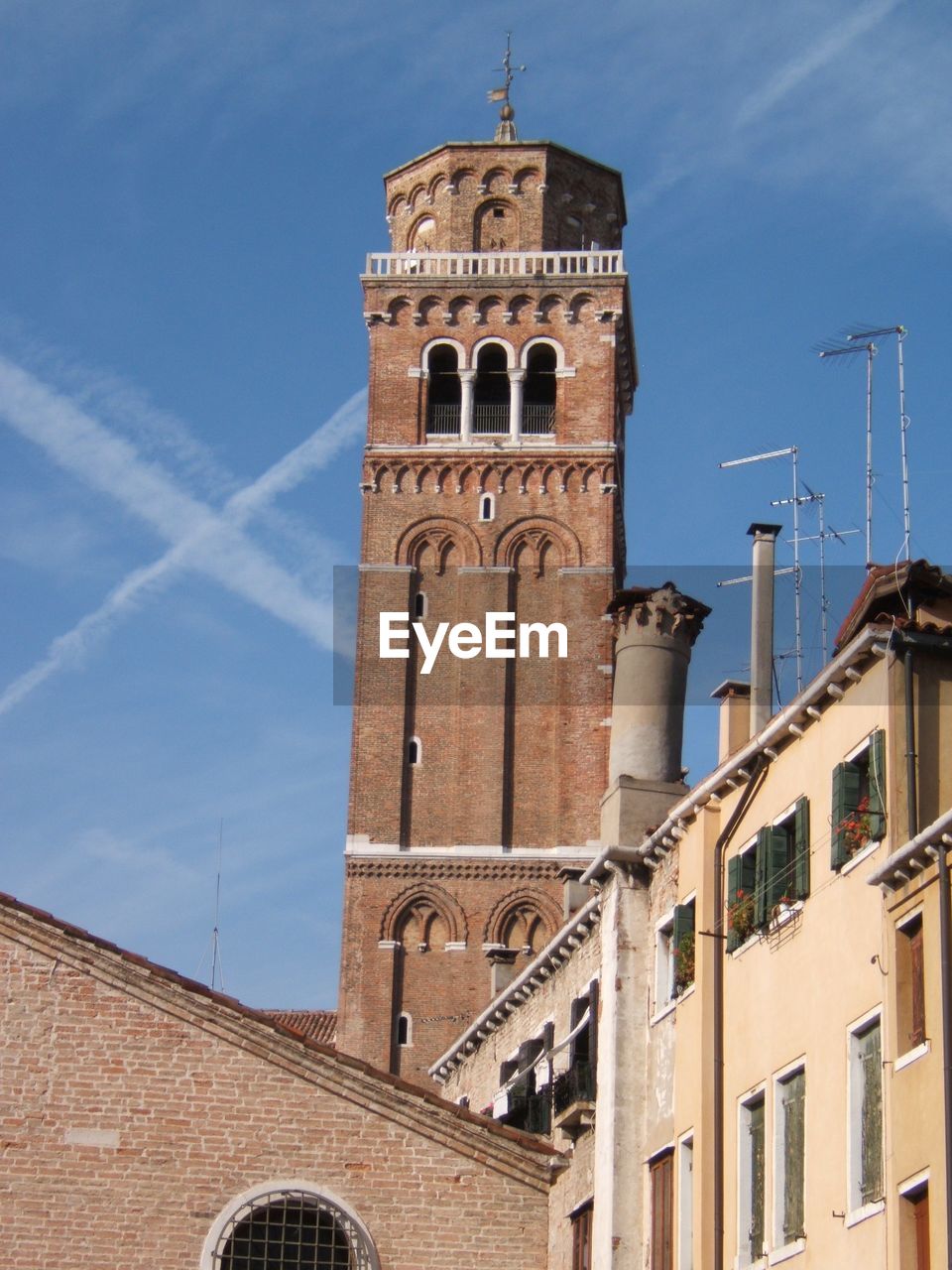 Low angle view of historic building against sky