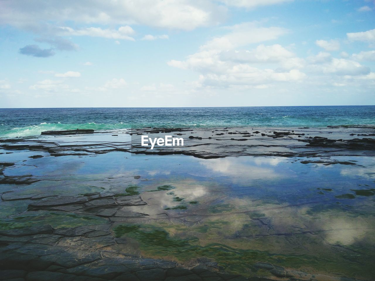 Scenic view of sea against sky