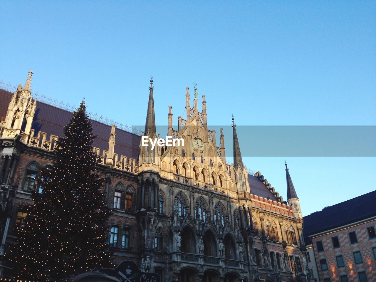 Low angle view of cathedral against clear sky