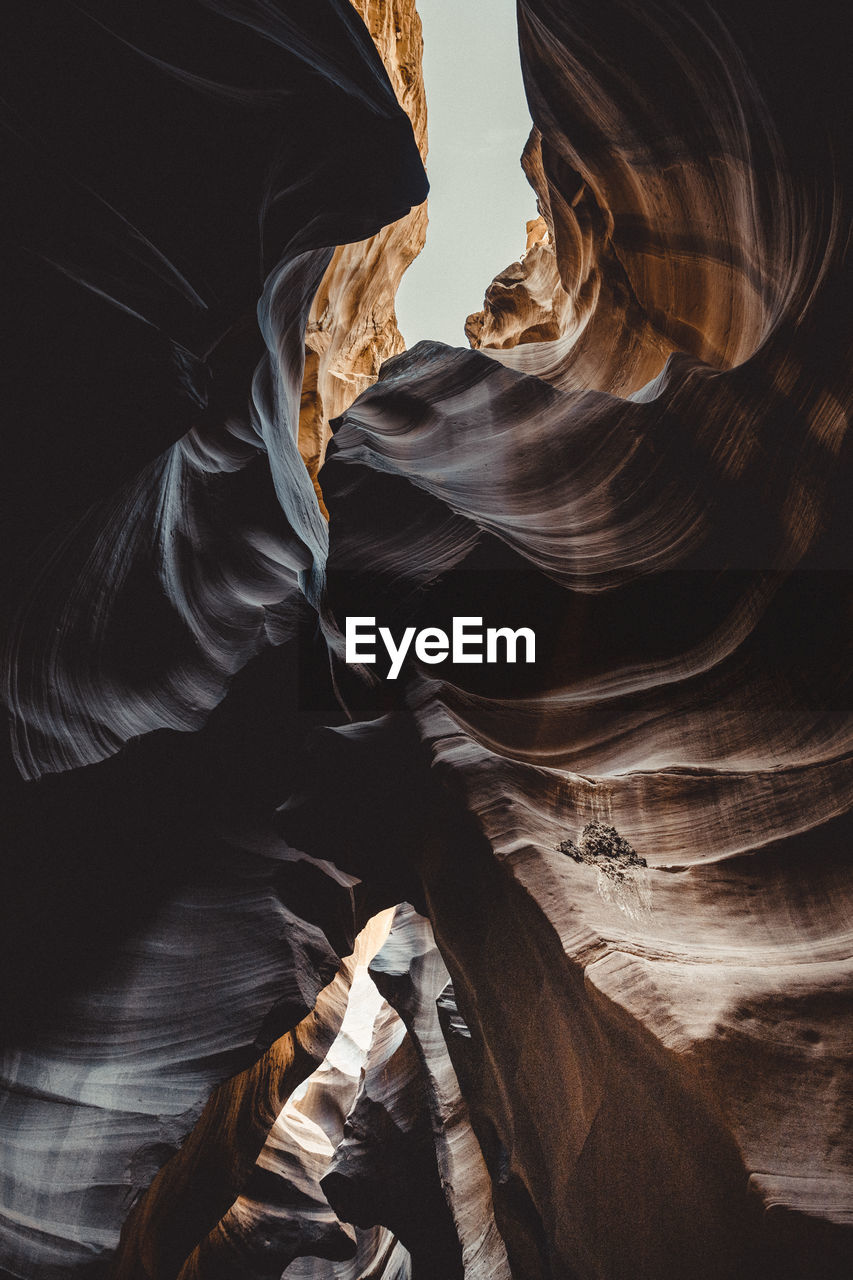 Inside of antelope canyon, color and textures