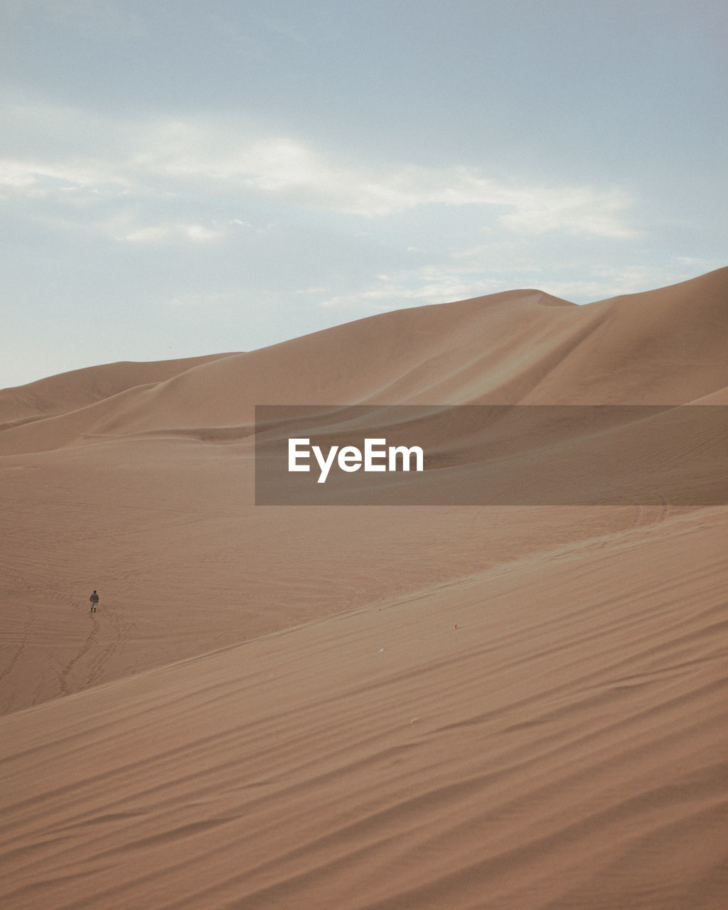 Scenic view of desert against sky