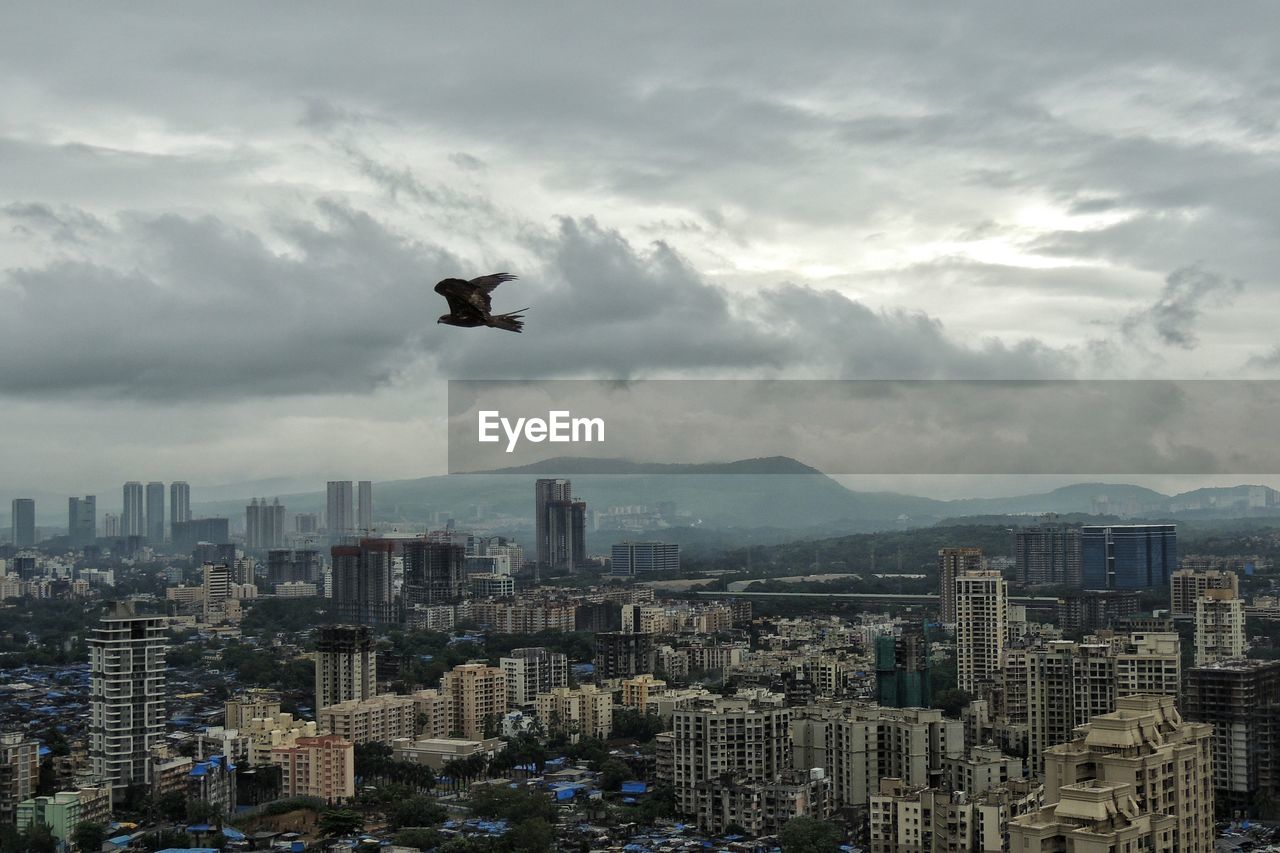 High angle shot of cityscape