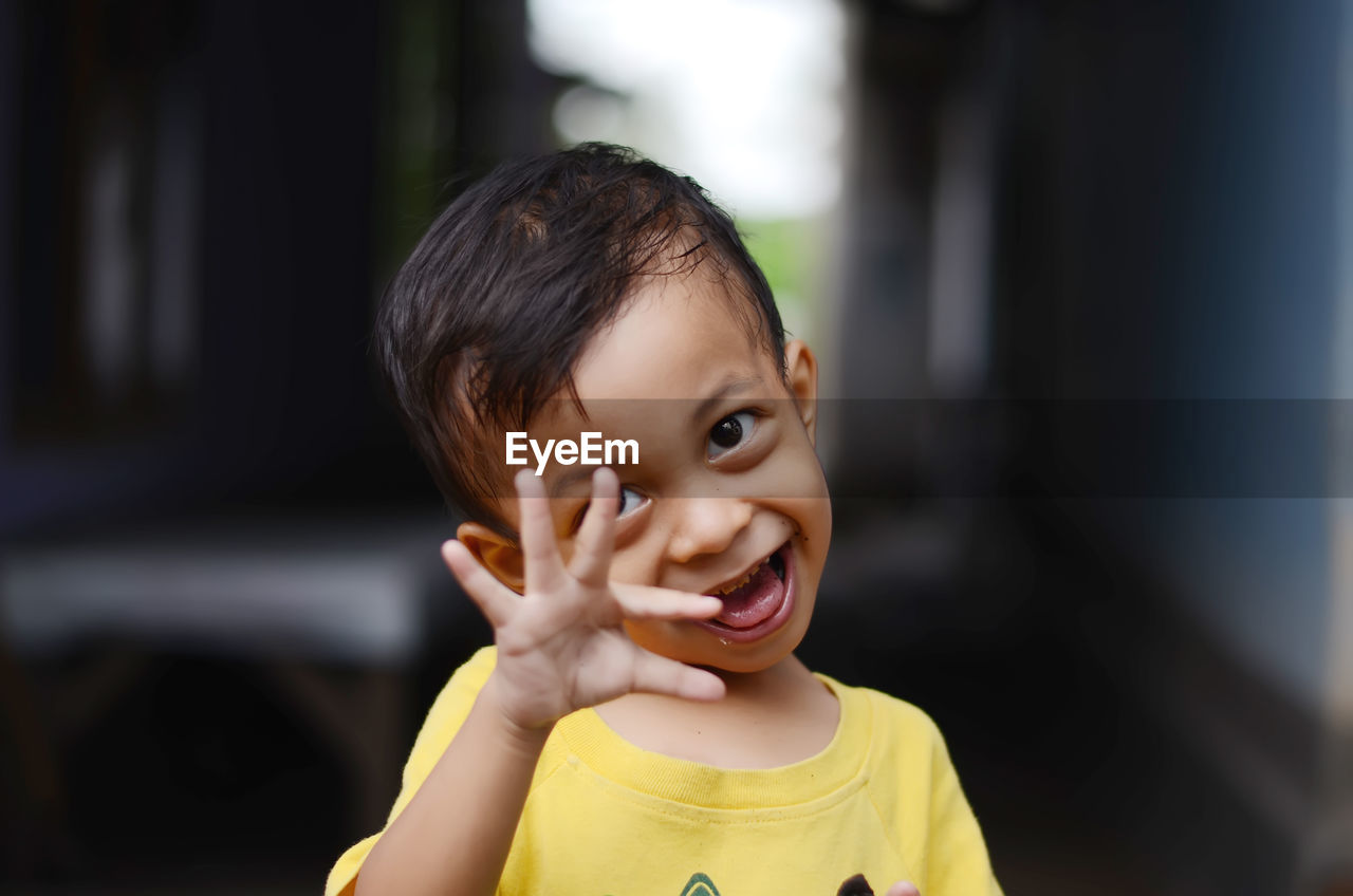 Portrait of smiling boy