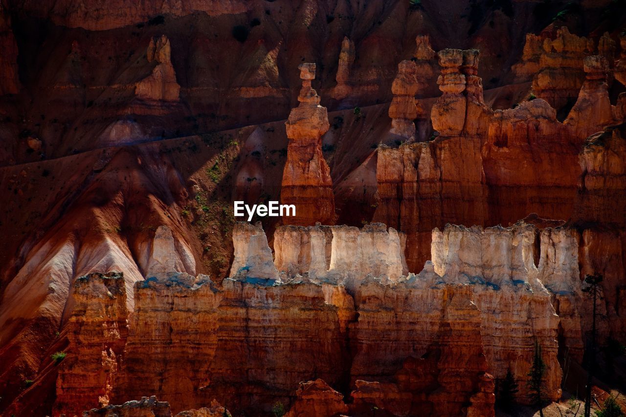 Full frame shot of cave interior