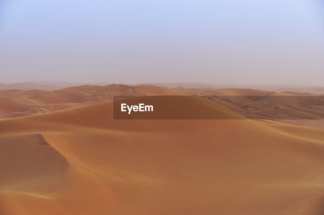 Scenic view of desert against sky