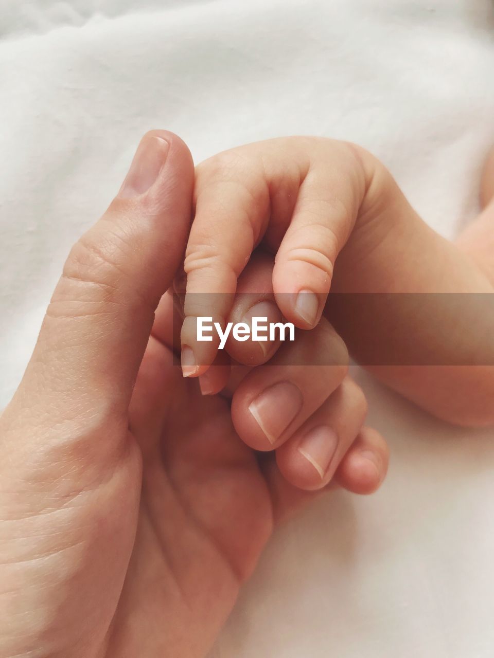 CLOSE-UP OF BABY HANDS