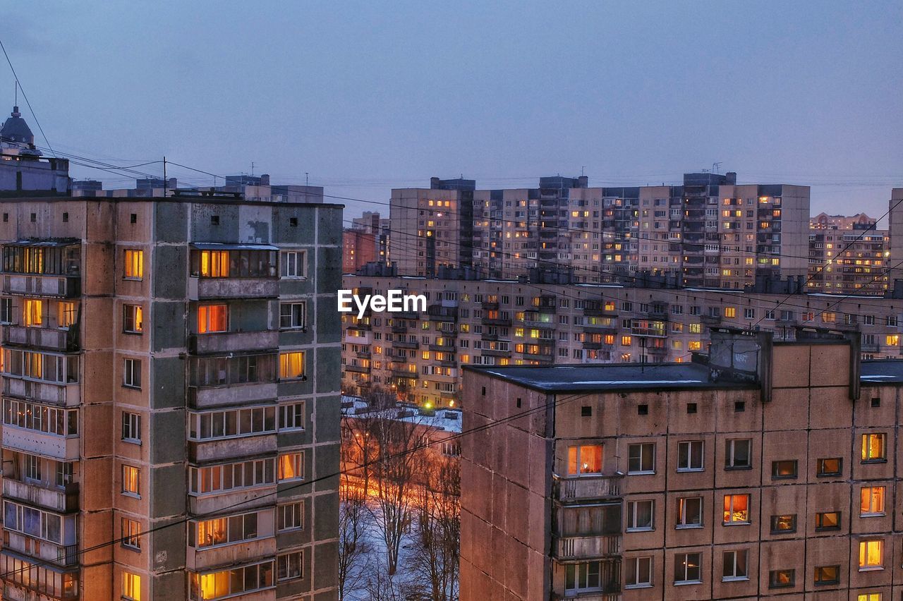 Residential buildings in russia