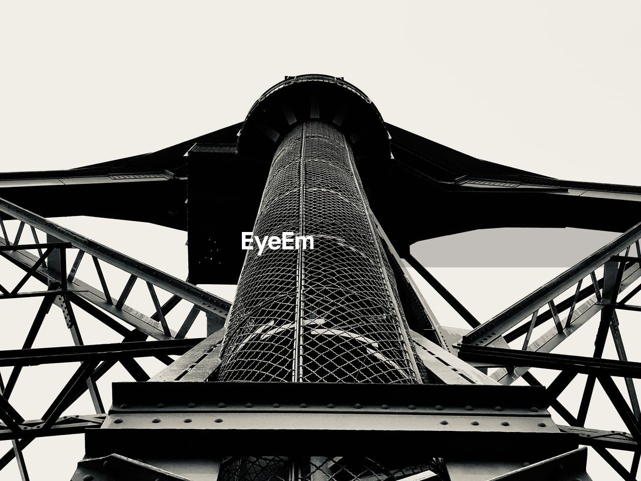 Low angle view of bridge against clear sky