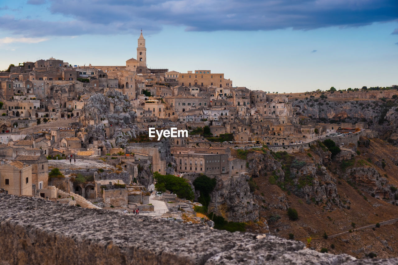 View of matera city