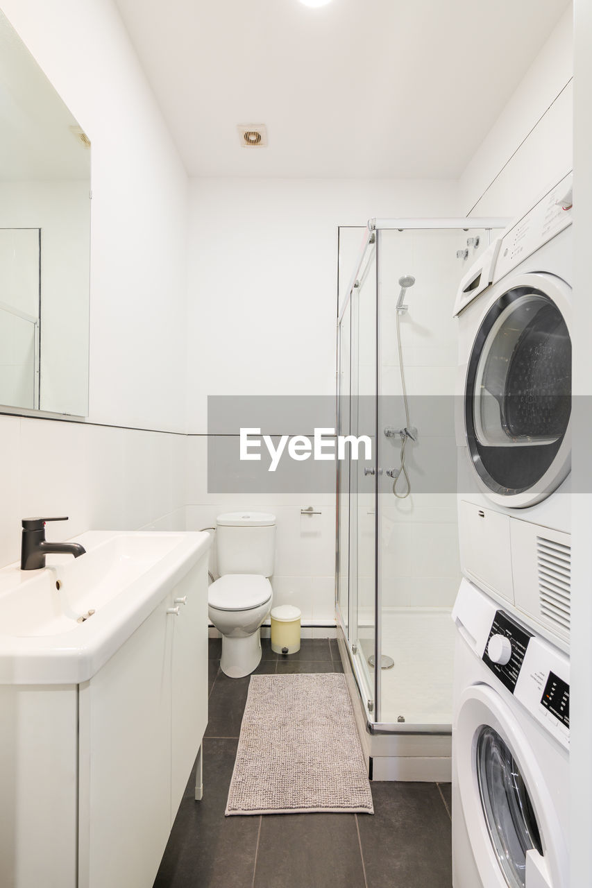 interior of bathroom at home