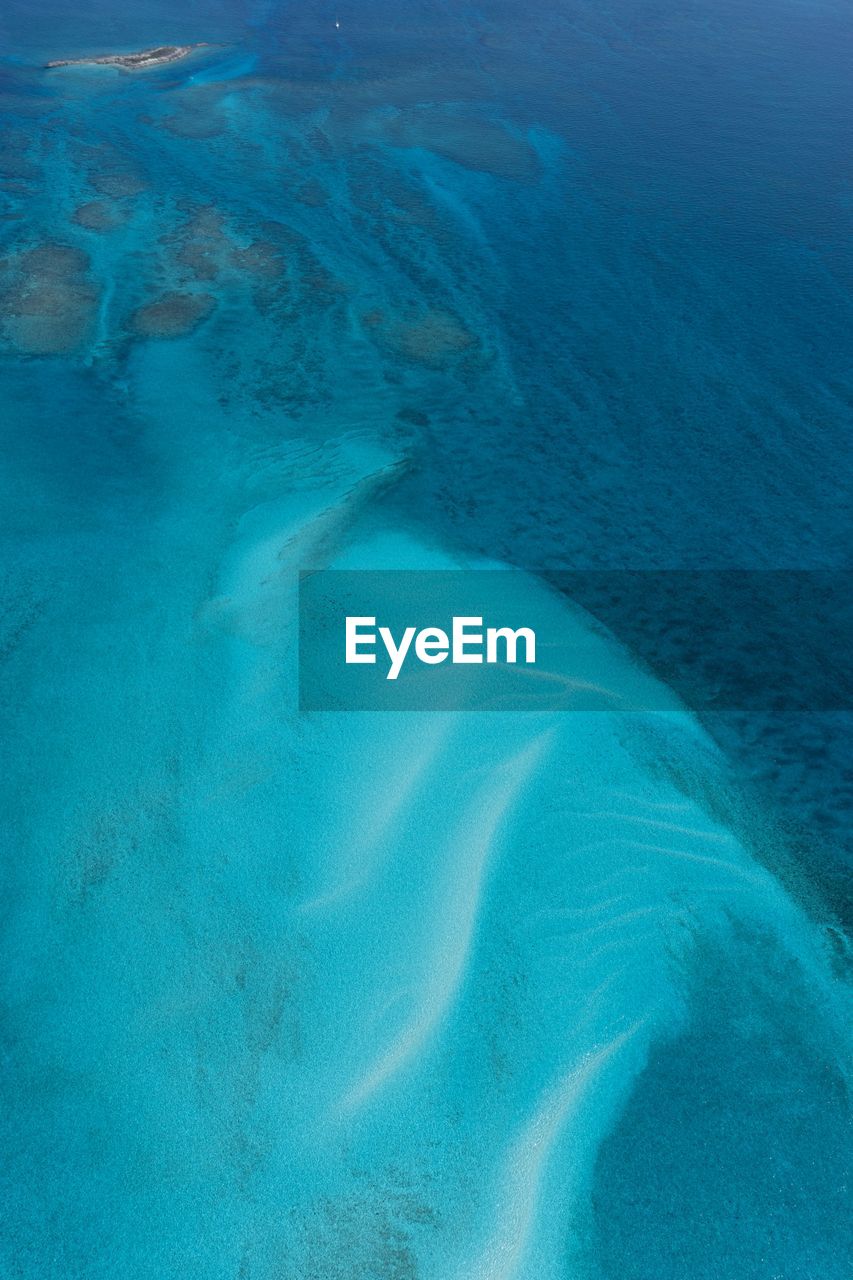 Aerial view of beach against sky