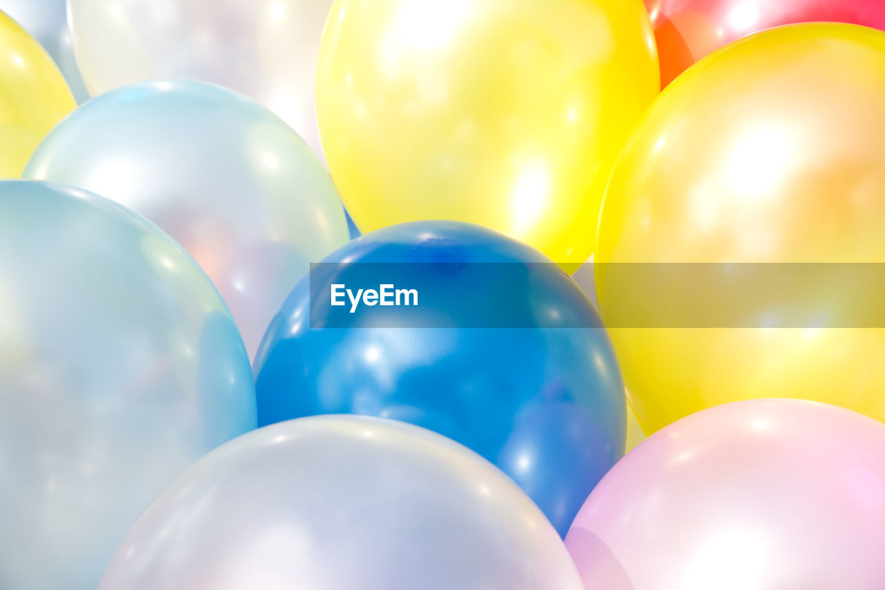 Full frame shot of colorful balloons