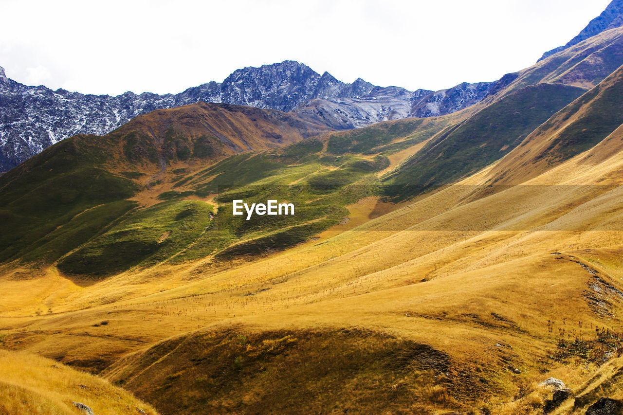 Mountain landscape and beautiful view in georgia