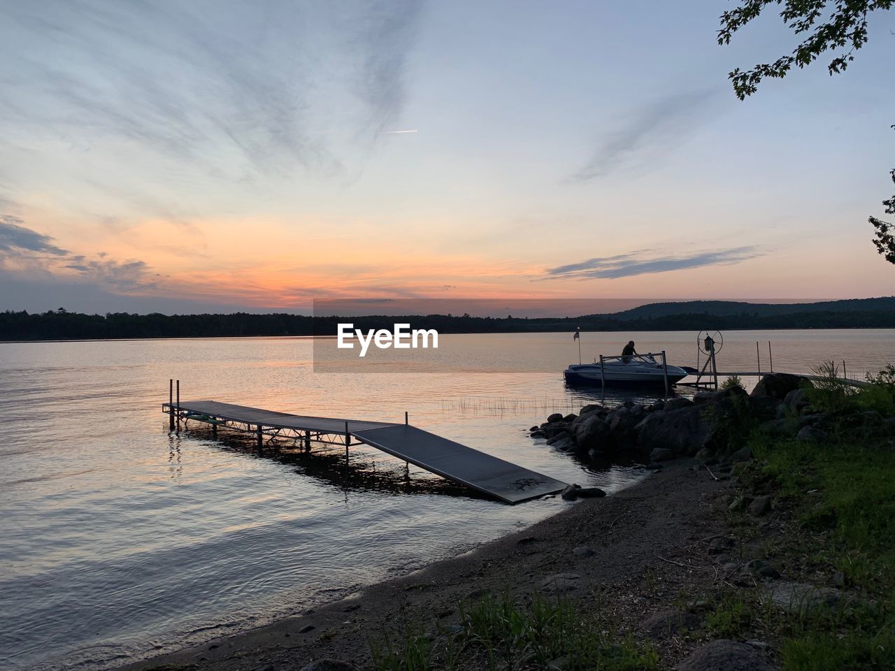 SCENIC VIEW OF SEA DURING SUNSET