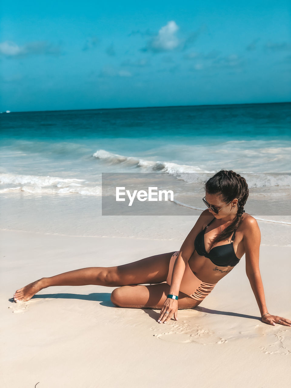 Young woman at beach