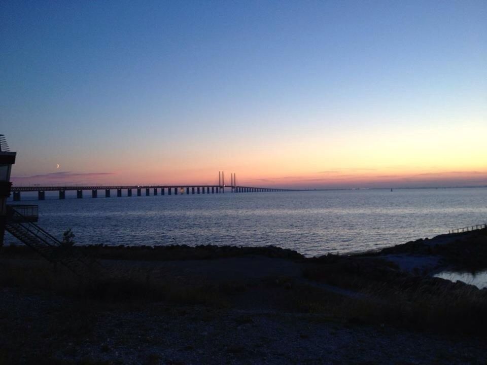 VIEW OF SEA AT SUNSET