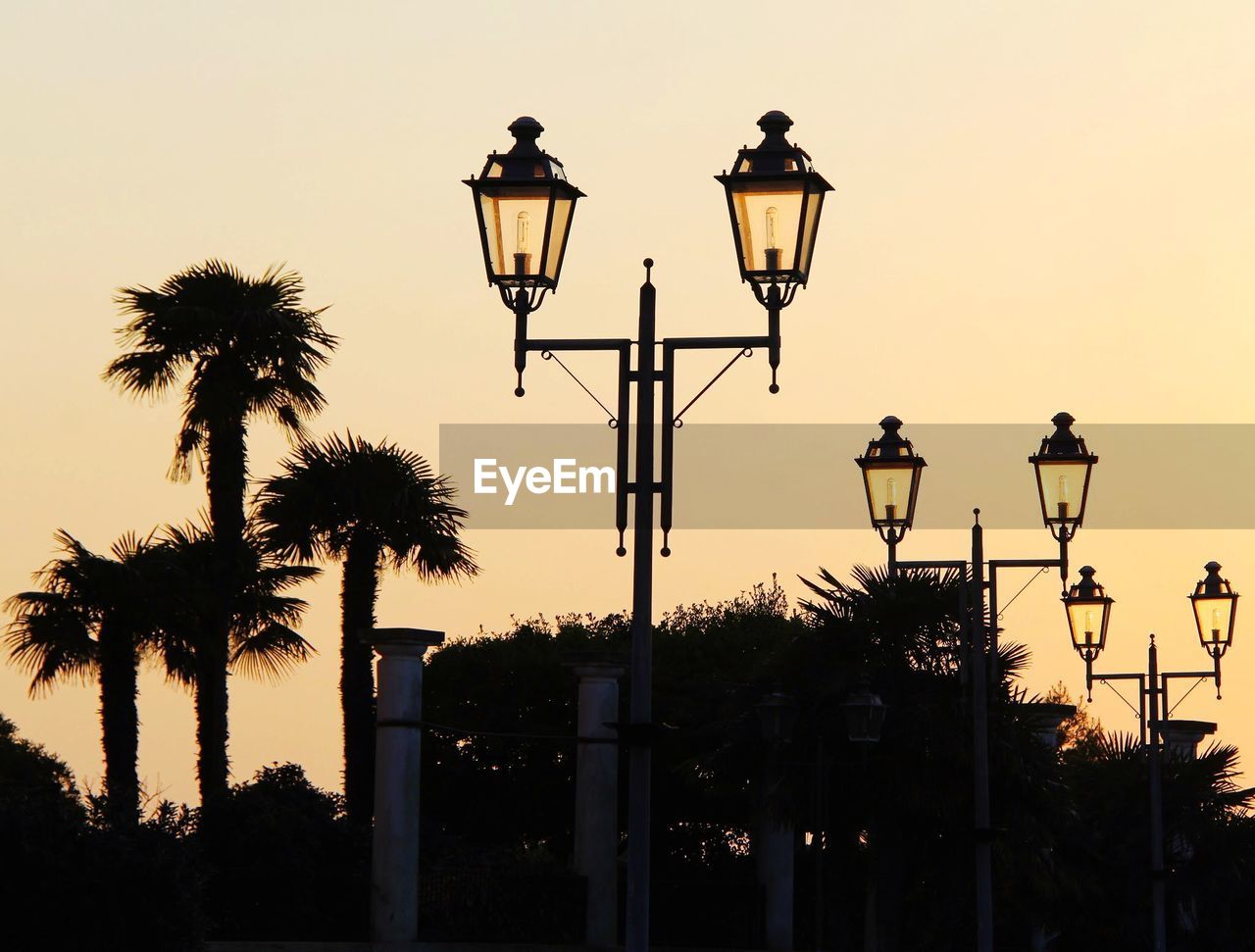 Low angle view of street light against sky