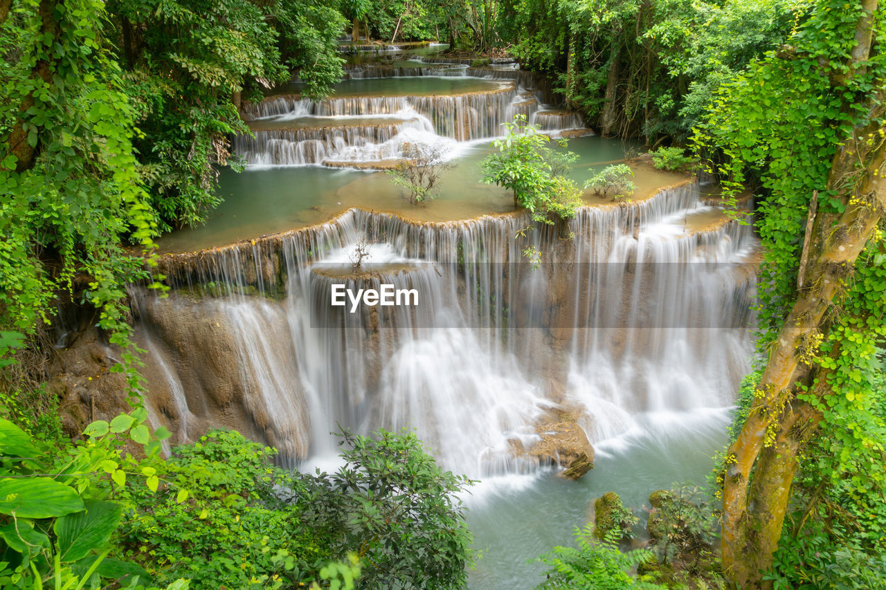 scenic view of waterfall