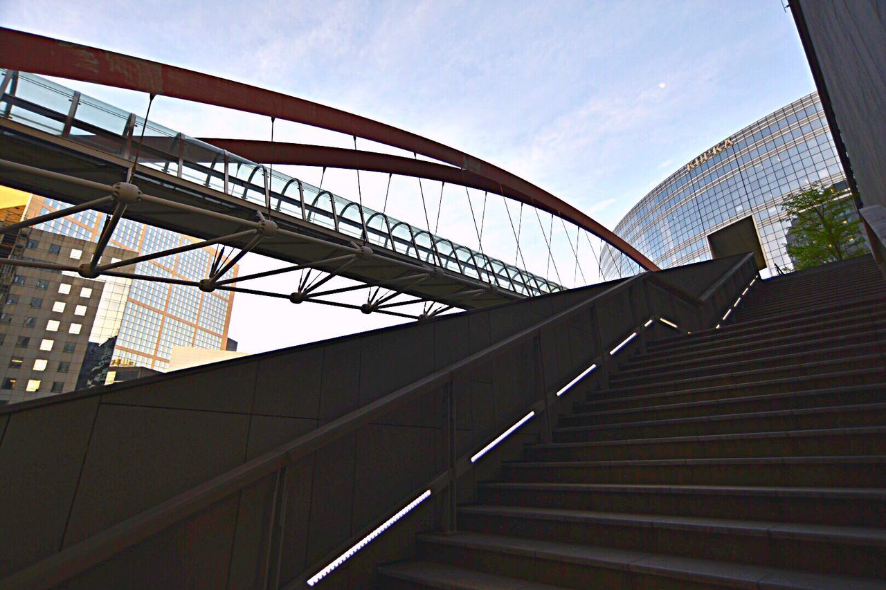 LOW ANGLE VIEW OF STEPS AGAINST SKY