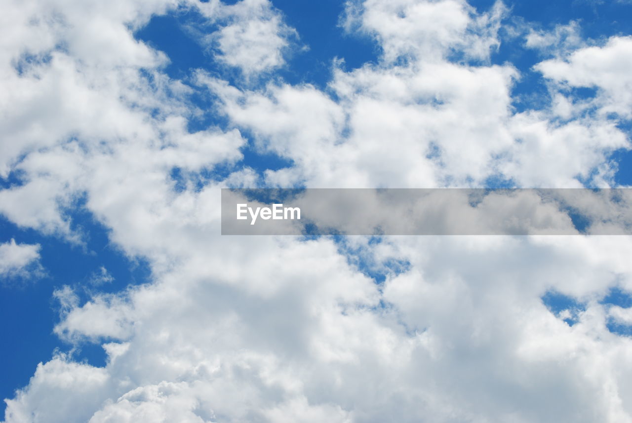 Low angle view of clouds in sky