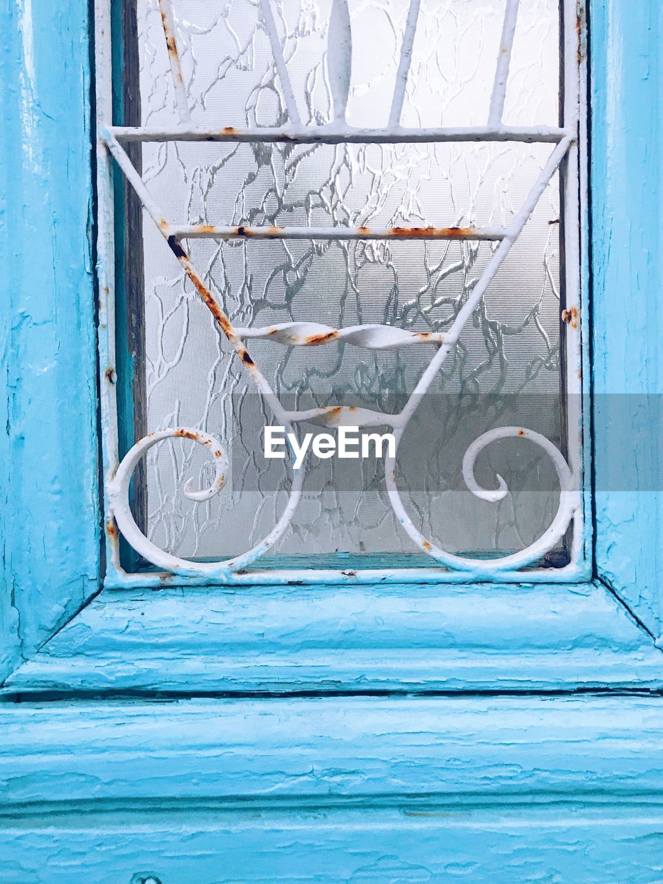 VIEW OF BLUE WINDOW