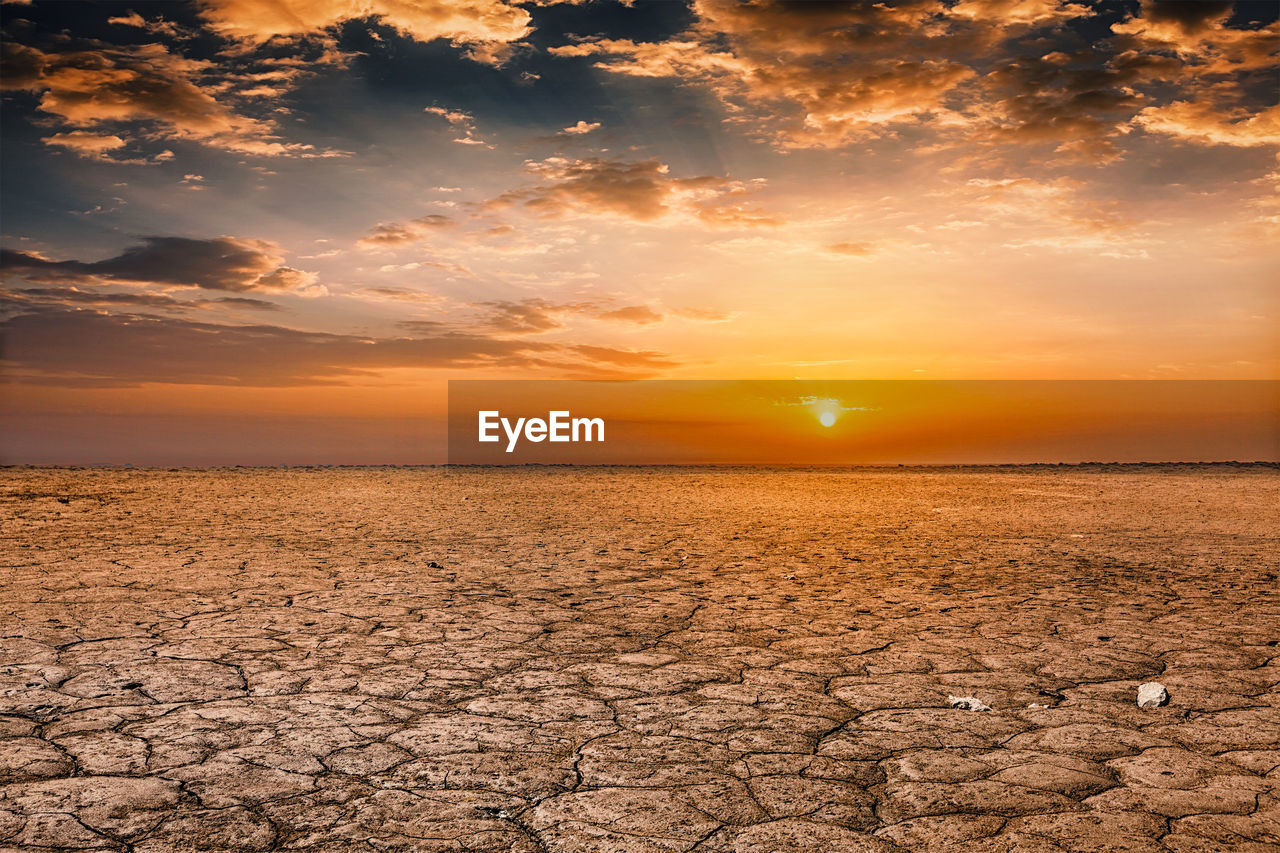 SCENIC VIEW OF SEA DURING SUNSET