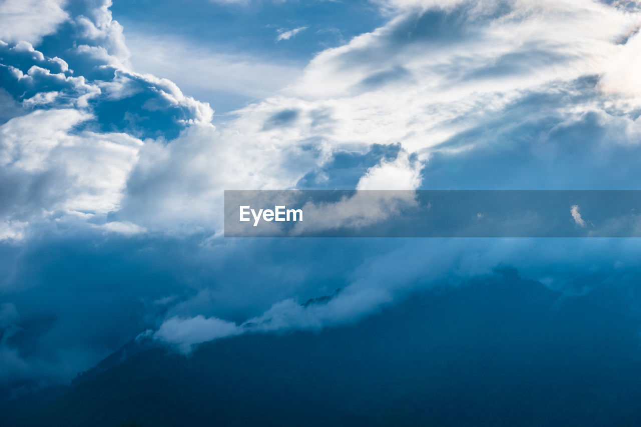 Low angle view of clouds in sky