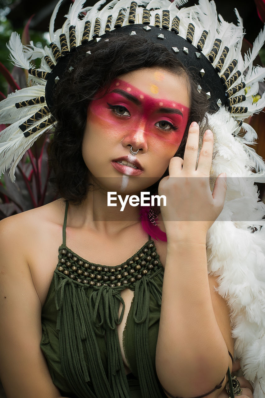 Portrait of young woman