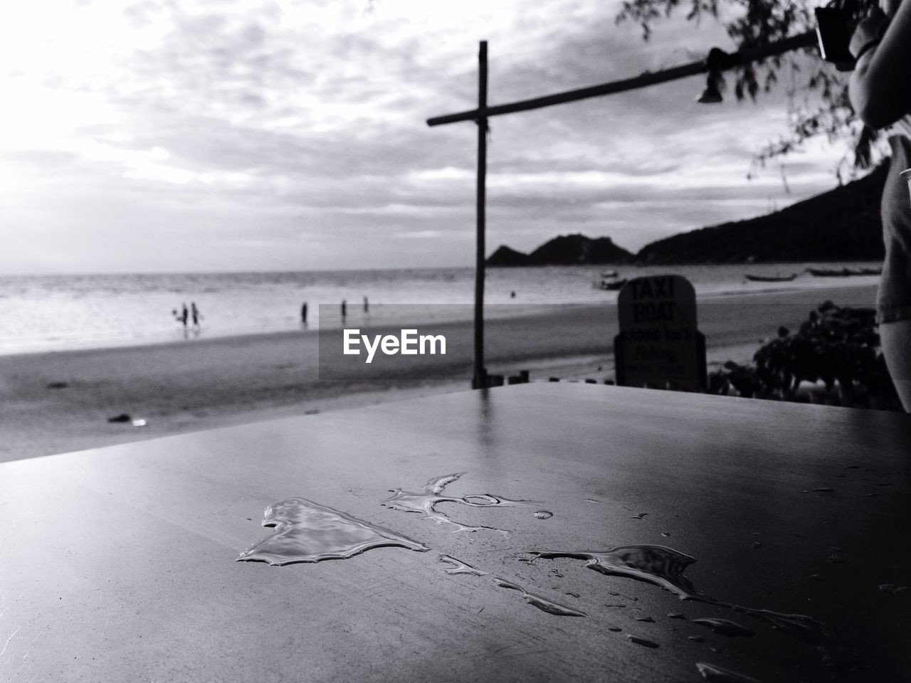 View table and beach