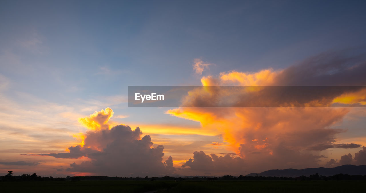 SCENIC VIEW OF DRAMATIC SKY OVER LAND