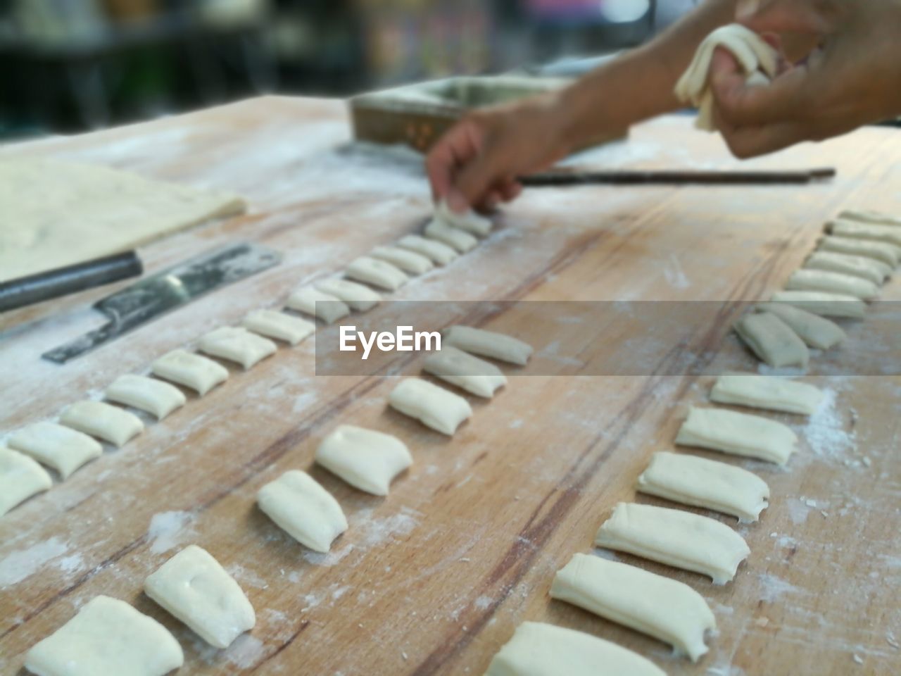 Close-up of preparing food