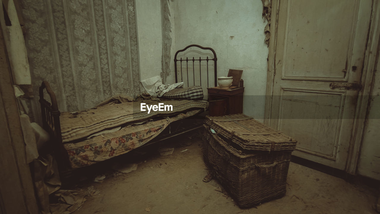 Interior of abandoned room