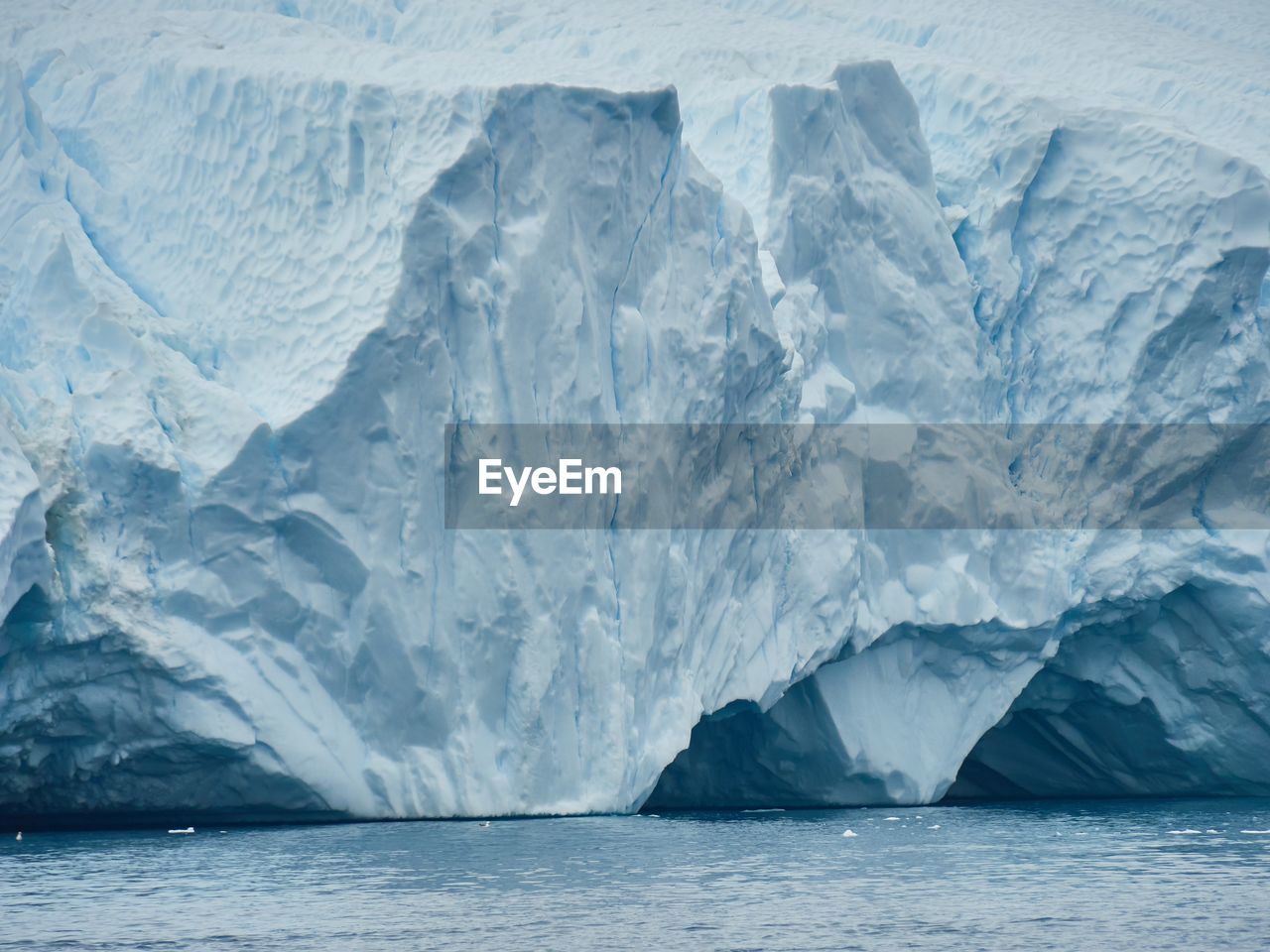 Scenic view of frozen sea