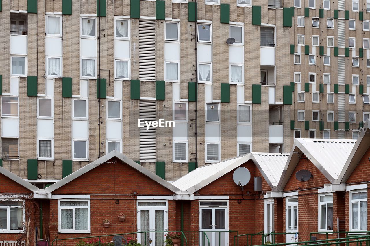 Full frame shot of residential building