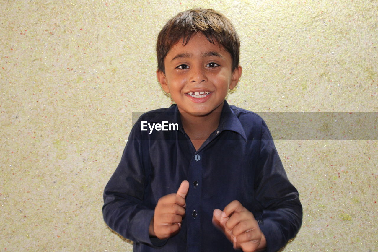 Portrait of a boy smiling