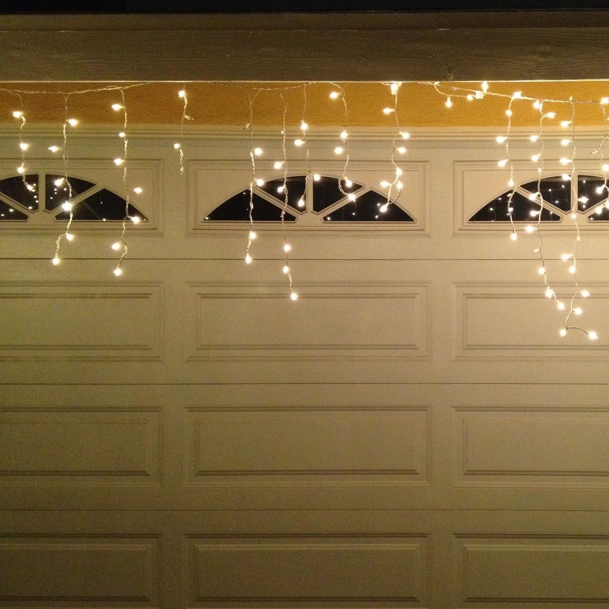 House decorated with christmas lights