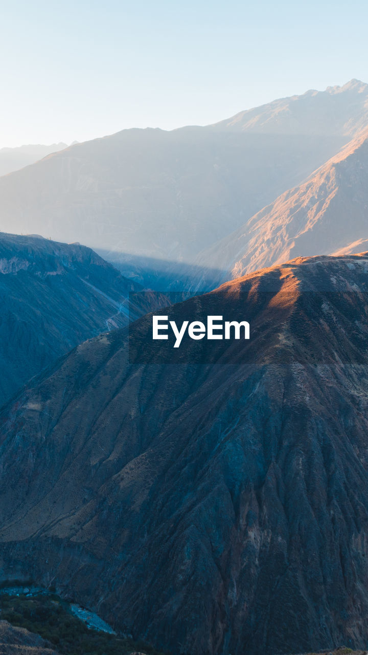 PANORAMIC VIEW OF VOLCANIC LANDSCAPE