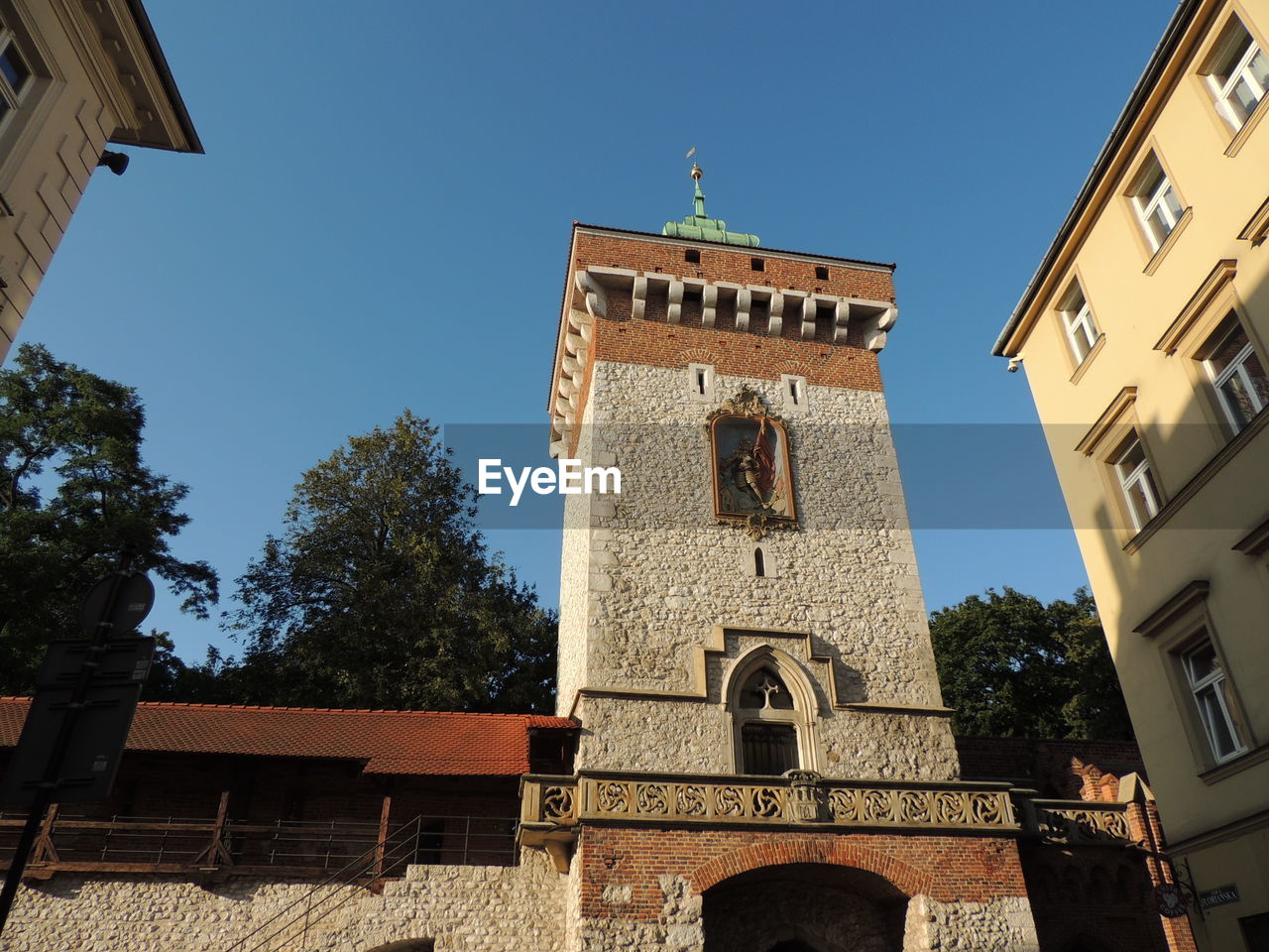 low angle view of old building against sky