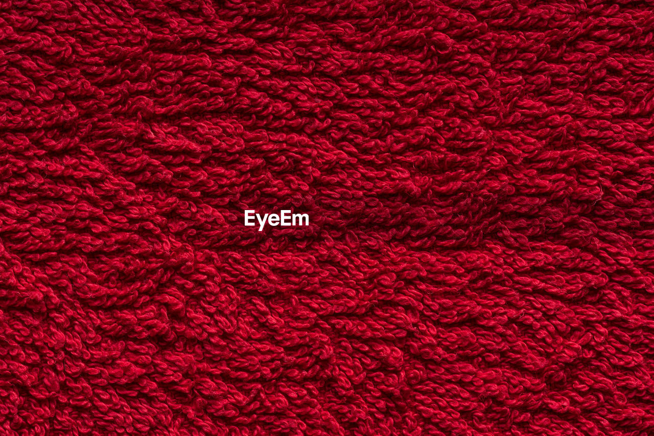 Full frame shot of red carpet