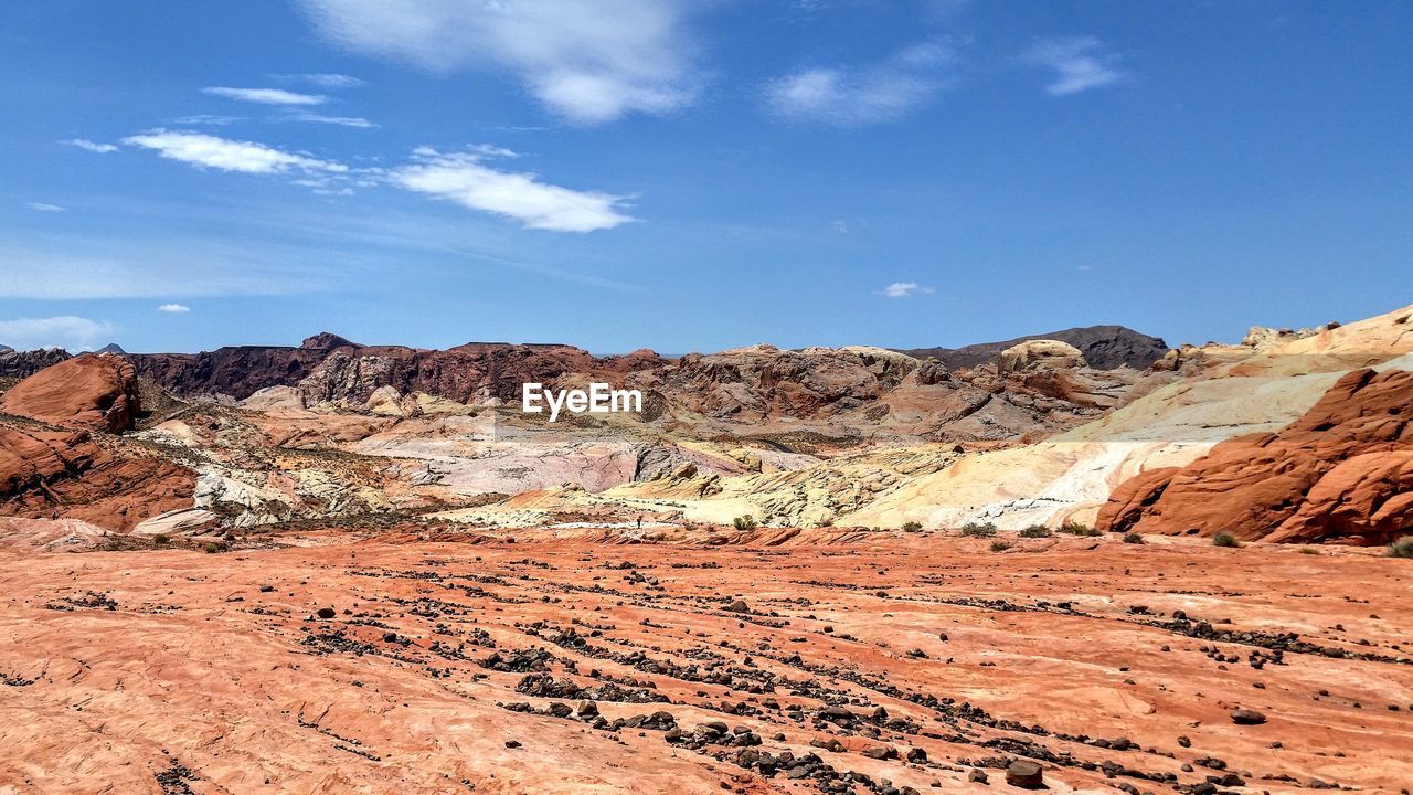 ROCK FORMATIONS ON LAND AGAINST SKY