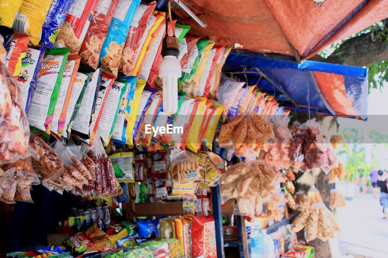 Retail store in market