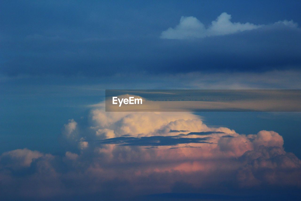 Aerial view of cloudscape