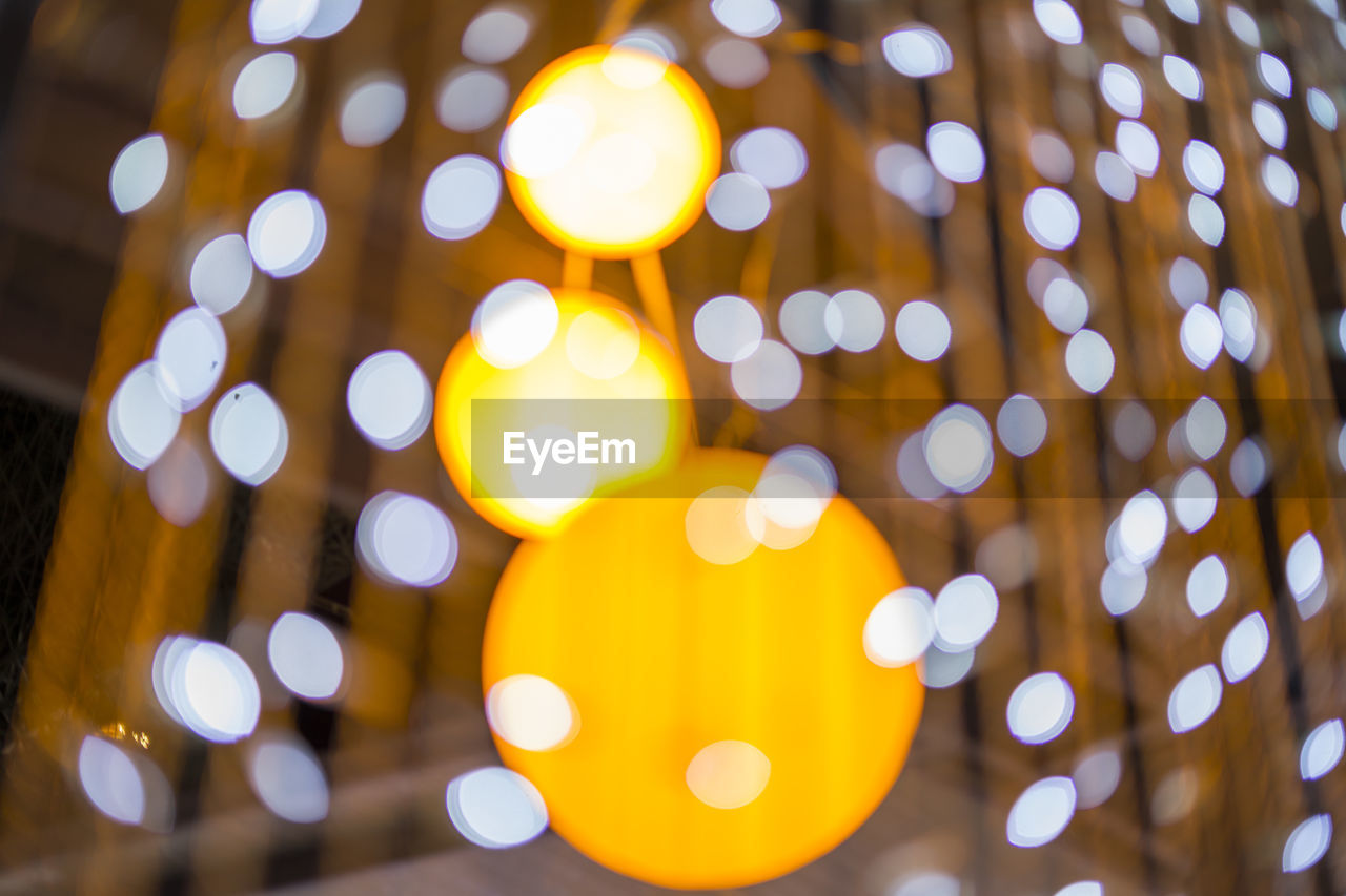 DEFOCUSED IMAGE OF LIGHTS