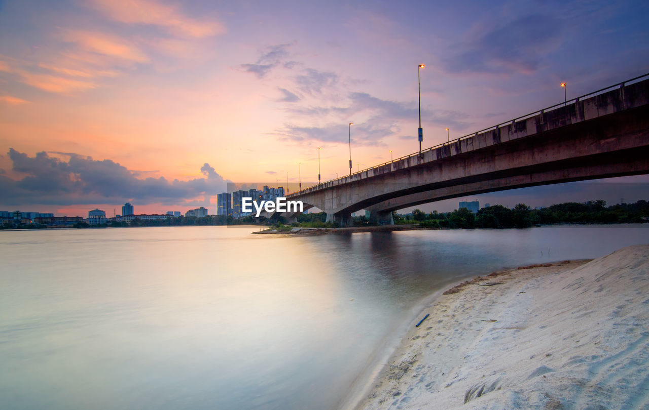 BRIDGE OVER RIVER IN CITY